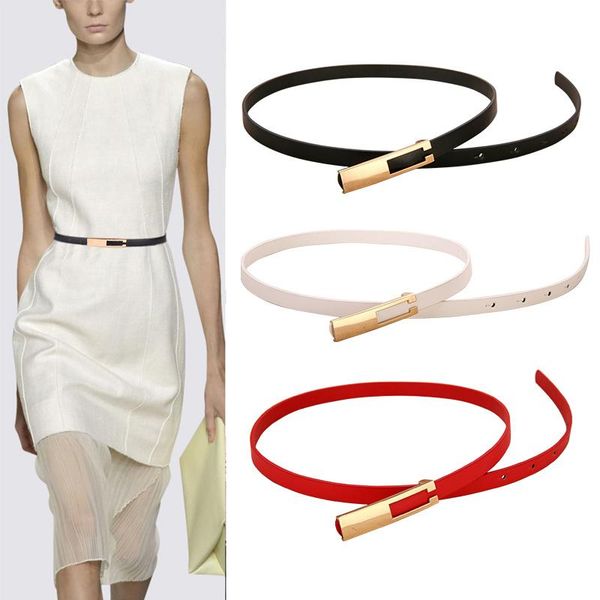 belts metal buckle thin for women pu leather female waist belt straps black white waistband dress, Black;brown
belts metal buckle thin for women pu leather female waist belt straps black white waistband dress, Black;brown