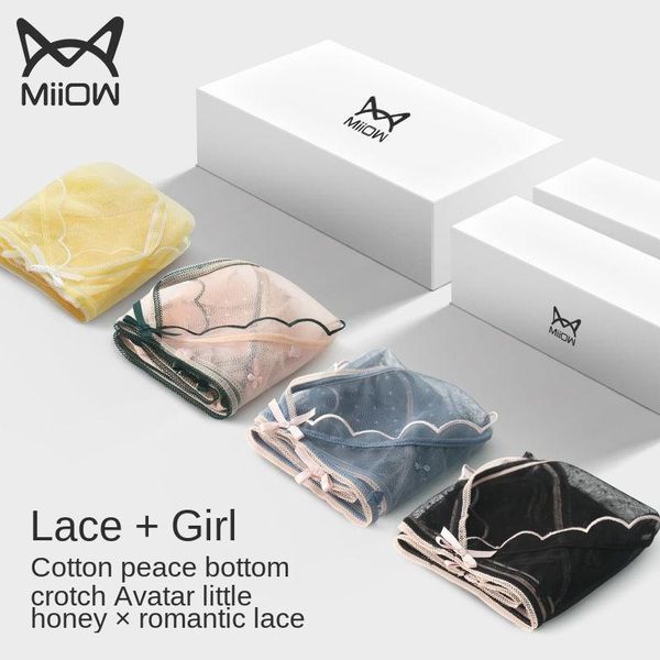 women's panties brand miiow lace panties, feminine, translucent, mid-waist, charming ladies, nude, small inner, ultra-thin, Black;pink
women's panties brand miiow lace panties, feminine, translucent, mid-waist, charming ladies, nude, small inner, ultra-thin, Black;pink