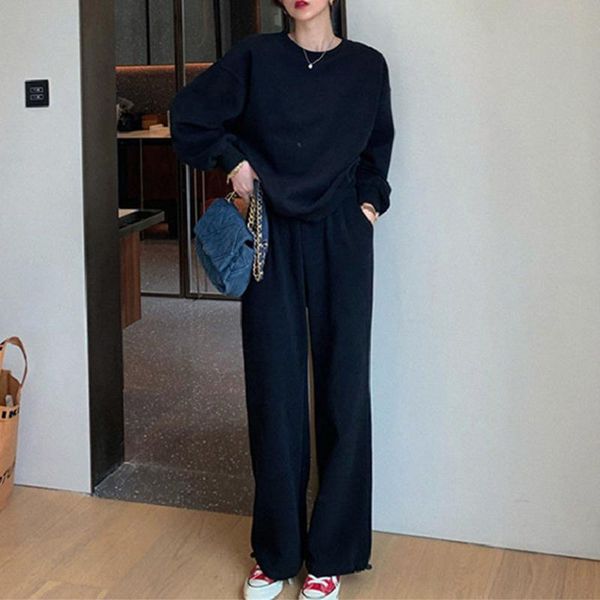 women's two piece pants tracksuit women set loose solid simplicity korean style casual ladies sweatshirt and suit female outfits autumn, White
women's two piece pants tracksuit women set loose solid simplicity korean style casual ladies sweatshirt and suit female outfits autumn, White