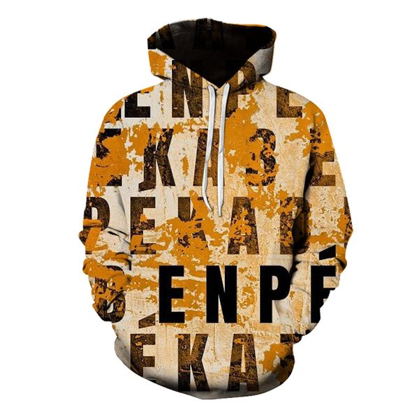 color letter pattern men's 3d printing hoodie visual impact party punk gothic round neck sweatshirt hoodie, Black
color letter pattern men's 3d printing hoodie visual impact party punk gothic round neck sweatshirt hoodie, Black