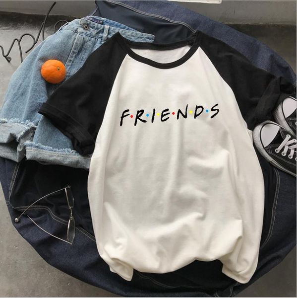 women's t-shirt friends tv kawaii t shirt female show letter print women clothes summer fashion cute girl tee, White
women's t-shirt friends tv kawaii t shirt female show letter print women clothes summer fashion cute girl tee, White