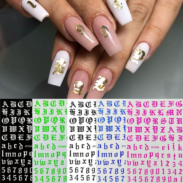 12pc/lot nail sticker letter number nail designs white black laser gold silver stickers wrap tips decoration acrylic nails tool lhq014
12pc/lot nail sticker letter number nail designs white black laser gold silver stickers wrap tips decoration acrylic nails tool lhq014