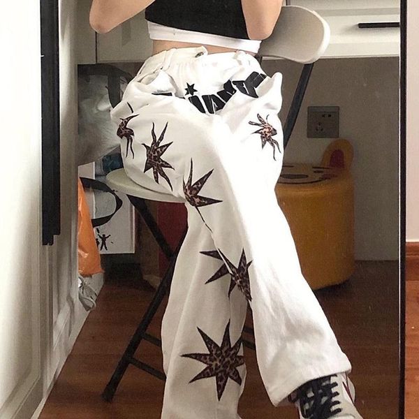 women's pants & capris high street five-pointed star patch leather letter embroidery hip hop loose straight leg casual jeans oversize p, Black;white
women's pants & capris high street five-pointed star patch leather letter embroidery hip hop loose straight leg casual jeans oversize p, Black;white