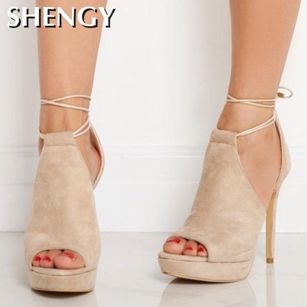 dress shoes 2021 shy woman sandals high heels fashion suede lace-up platform peep toe pumps party roman, Black
dress shoes 2021 shy woman sandals high heels fashion suede lace-up platform peep toe pumps party roman, Black