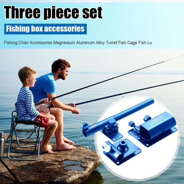 fishing chair bracket al-mg alloy turret fish cage lure rack light stand 3pcs/set outdoor accessories
fishing chair bracket al-mg alloy turret fish cage lure rack light stand 3pcs/set outdoor accessories