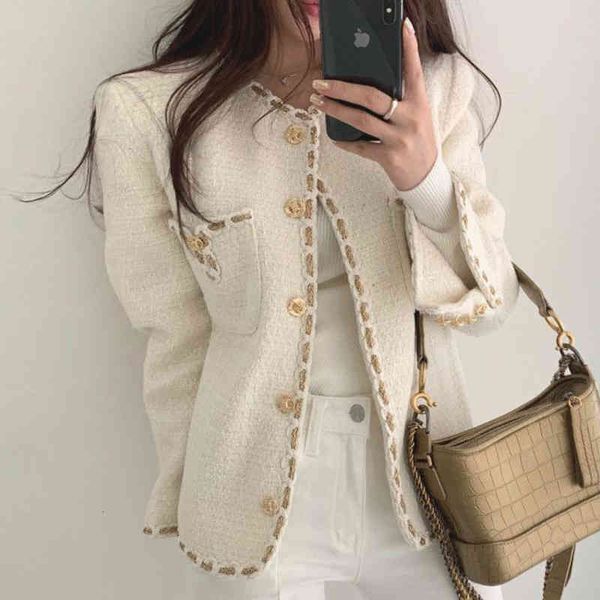women's jackets onalippa autumn women jacket retro temperament round neck border hit color single-breasted long-sleeved tweed short coa, Black;brown
women's jackets onalippa autumn women jacket retro temperament round neck border hit color single-breasted long-sleeved tweed short coa, Black;brown