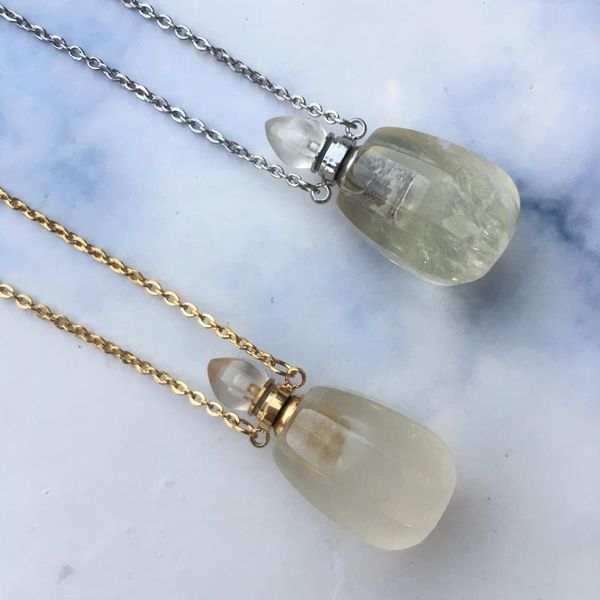 pendant necklaces translucent essential oil necklace perfume bottle diffuser double buckle bottles, Silver
pendant necklaces translucent essential oil necklace perfume bottle diffuser double buckle bottles, Silver
