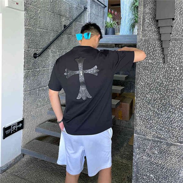 2021 spring summer new fashion br short t-shirt men's and women's same ch cro cross leather embroidery half sl, White;black
2021 spring summer new fashion br short t-shirt men's and women's same ch cro cross leather embroidery half sl, White;black