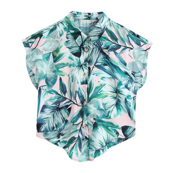 women blouses summer 2021 beach leaf print blouse turn-down collar raglan short sleeve button-up loose shirt fashion clothes women's &, White
women blouses summer 2021 beach leaf print blouse turn-down collar raglan short sleeve button-up loose shirt fashion clothes women's &, White