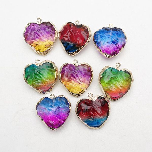 charms natural stone fashion electroplate gold irregular heart pendants necklaces for making jewelry charm accessories 8pcs wholesale, Bronze;silver
charms natural stone fashion electroplate gold irregular heart pendants necklaces for making jewelry charm accessories 8pcs wholesale, Bronze;silver