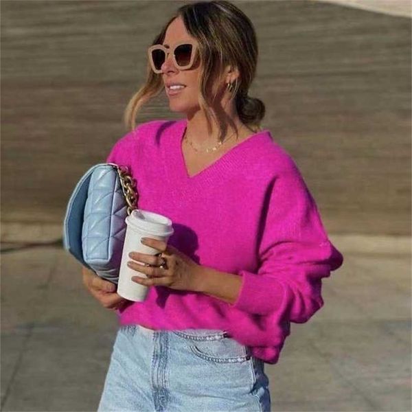 zxqj women oversize pink sweater autumn fashion lady loose elegant long sleeve soft sweaters female casual solid pullover 211217, White;black
zxqj women oversize pink sweater autumn fashion lady loose elegant long sleeve soft sweaters female casual solid pullover 211217, White;black