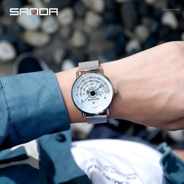 wristwatches sanda men watches waterproof mesh belt quartz watch male chronograph military clock wrist relogio masculino, Slivery;brown
wristwatches sanda men watches waterproof mesh belt quartz watch male chronograph military clock wrist relogio masculino, Slivery;brown