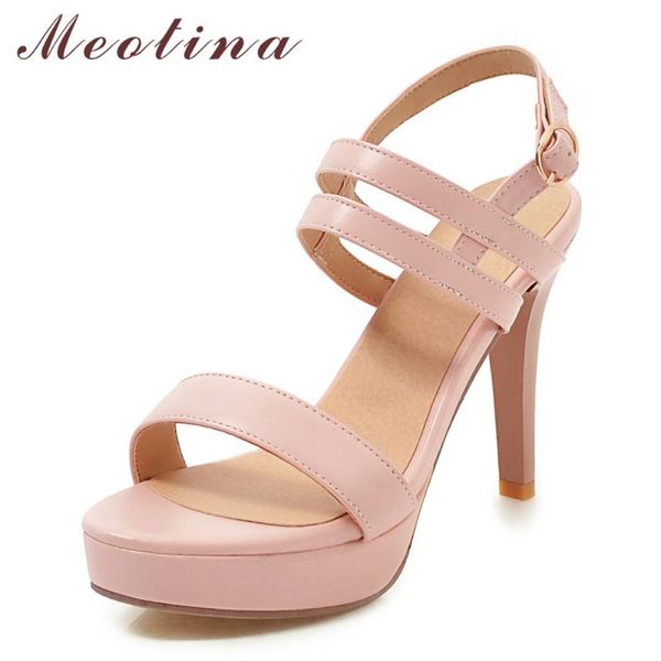 meotina summer shoes women sandals buckle platform stiletto heel elegant extreme high party lady plus size 43, Black
meotina summer shoes women sandals buckle platform stiletto heel elegant extreme high party lady plus size 43, Black