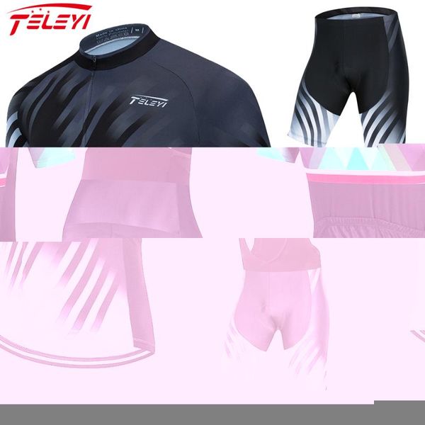 teleyi cycling jersey set pro bicycle team short sleeve shirts males' summer breathable clothing sets racing, Black;blue
teleyi cycling jersey set pro bicycle team short sleeve shirts males' summer breathable clothing sets racing, Black;blue