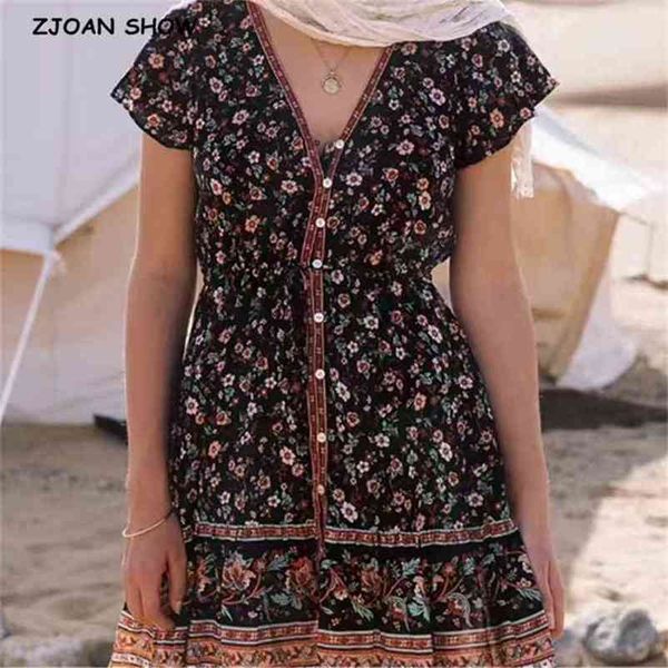 bohemian location floral print short sleeve dress women lacing up single-breasted buttons dresses holiday vestidos 210429, Black;gray
bohemian location floral print short sleeve dress women lacing up single-breasted buttons dresses holiday vestidos 210429, Black;gray