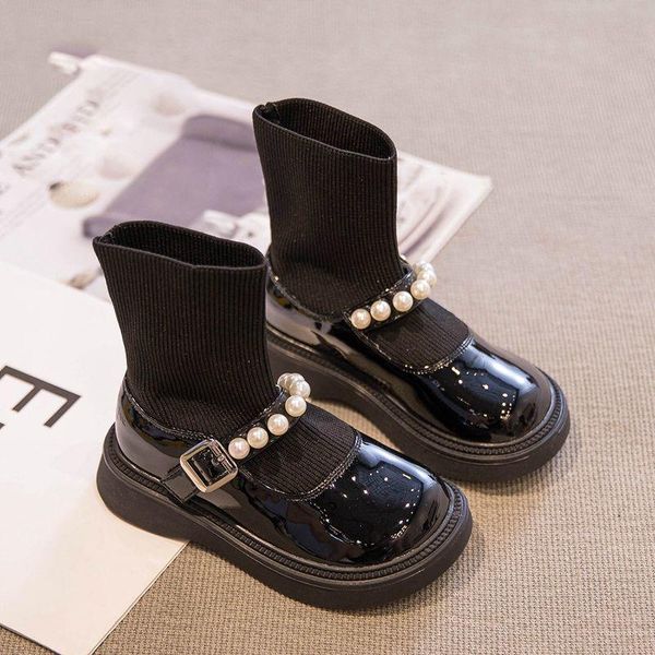 boots girls spring autumn childrens black pu leather shoes little socks short soft bottom princess sock, Black;grey
boots girls spring autumn childrens black pu leather shoes little socks short soft bottom princess sock, Black;grey