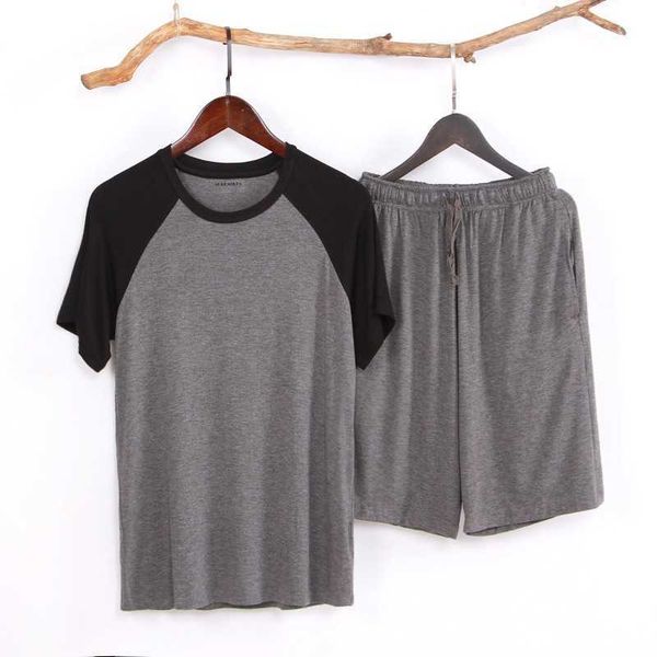 modal pajamas thin loose short sleeve shorts summer sports suit men's wear, Gray
modal pajamas thin loose short sleeve shorts summer sports suit men's wear, Gray