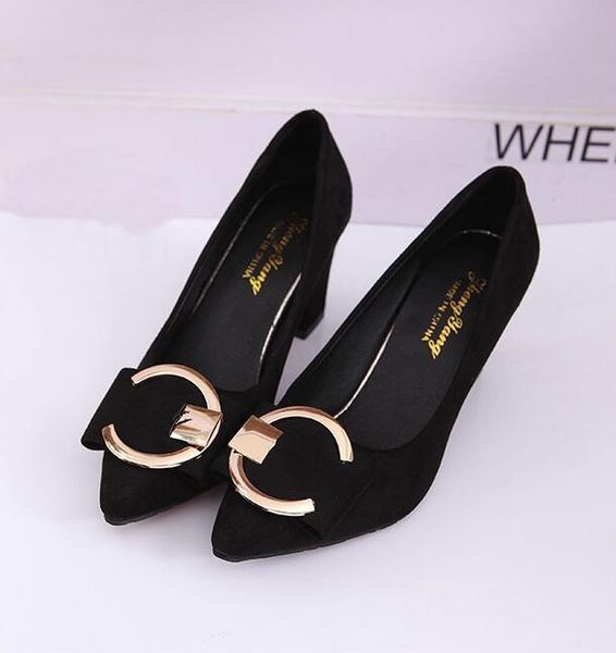 dress shoes high heels women pumps pointe 2021 spring square heel woman 7.5cm, Black
dress shoes high heels women pumps pointe 2021 spring square heel woman 7.5cm, Black