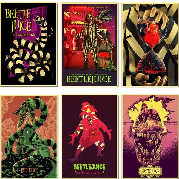 paintings horror film comedy beetlejuice retro poster vintage wall decor for home bar cafe interior deor
paintings horror film comedy beetlejuice retro poster vintage wall decor for home bar cafe interior deor