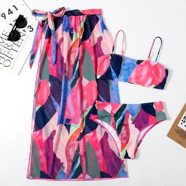 women's swimwear cutubly summer beach wear three piece women swimsuit 2021 bikini set with skirt backless cami print bathing suits, White;black
women's swimwear cutubly summer beach wear three piece women swimsuit 2021 bikini set with skirt backless cami print bathing suits, White;black