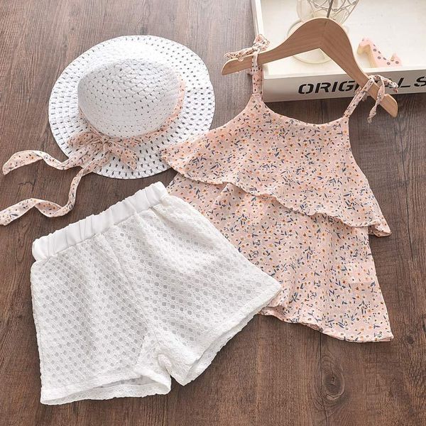 clothing sets girls clothes set 2021 summer kids floral chiffon halter+embroidered short 2pcs girl suit children for 2-6t, White
clothing sets girls clothes set 2021 summer kids floral chiffon halter+embroidered short 2pcs girl suit children for 2-6t, White