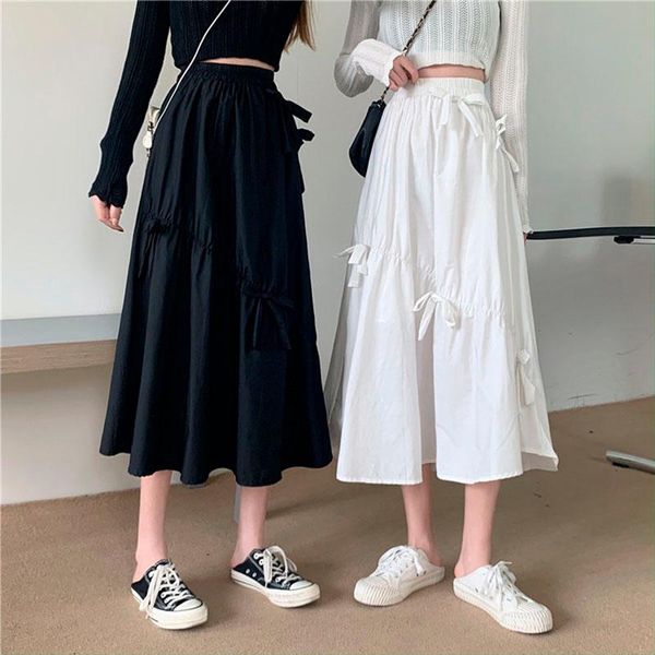skirts skirt harajuku korean fashion black long women clothing white bow high waist casual spring summer femme
skirts skirt harajuku korean fashion black long women clothing white bow high waist casual spring summer femme