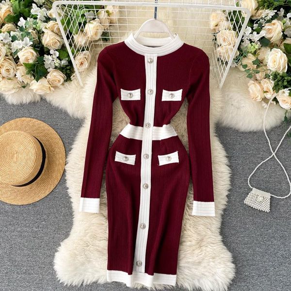 women knitted sheath dress autumn office bodycon kniting casual winter elastic o neck button retro sweater dza357 dresses, Black;gray
women knitted sheath dress autumn office bodycon kniting casual winter elastic o neck button retro sweater dza357 dresses, Black;gray