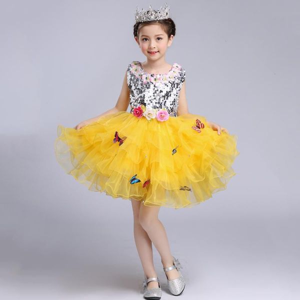 girl's dresses beading rose cupcake lovely yellow children wedding ball gown flower little girls party pageant glitz with butterflies, Red;yellow
girl's dresses beading rose cupcake lovely yellow children wedding ball gown flower little girls party pageant glitz with butterflies, Red;yellow