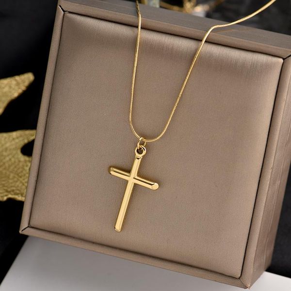 chains 316l stainless steel fadeless european wind versatile cross pendant design feeling cold web celebrity choker clavicle chain, Silver
chains 316l stainless steel fadeless european wind versatile cross pendant design feeling cold web celebrity choker clavicle chain, Silver