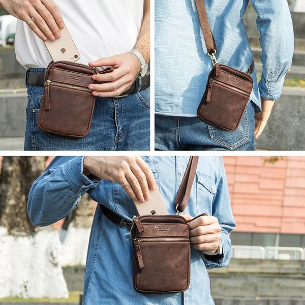 100% genuine leather men waist pack for cell phone shoulder bag travel pouch small crossbody bags card holders bolsas wallets, Red;black
100% genuine leather men waist pack for cell phone shoulder bag travel pouch small crossbody bags card holders bolsas wallets, Red;black