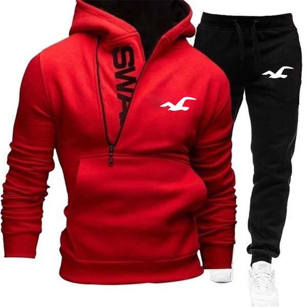 men's tracksuits 2021 american brand seagull print custom made cotton men hedging hoodie + pants man suit british style male sportswear, Gray
men's tracksuits 2021 american brand seagull print custom made cotton men hedging hoodie + pants man suit british style male sportswear, Gray
