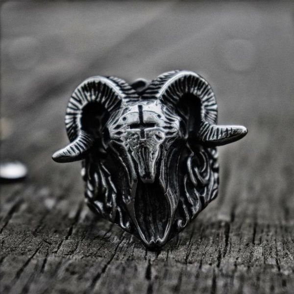 cluster rings vintage satanic demon skull ring 316l stainless steel punk biker for men fashion jewelry, Golden;silver
cluster rings vintage satanic demon skull ring 316l stainless steel punk biker for men fashion jewelry, Golden;silver