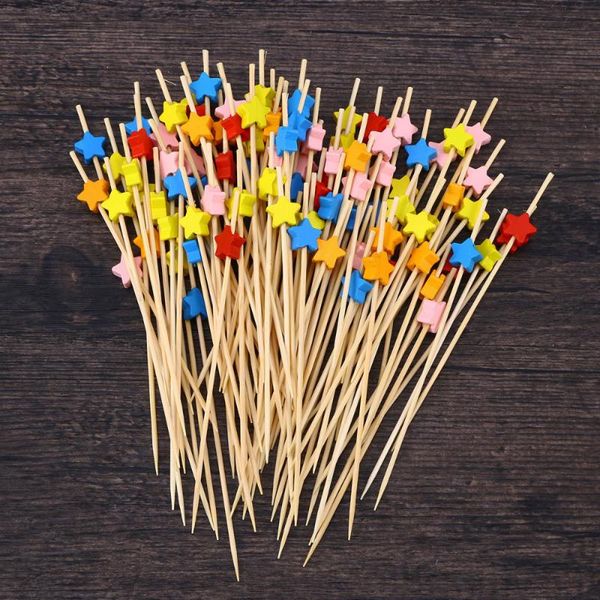 forks 100 pcs 12 cocktail picks creative pentagram shape appetizer fruit party supplies (mixed)
forks 100 pcs 12 cocktail picks creative pentagram shape appetizer fruit party supplies (mixed)
