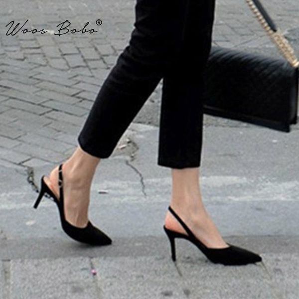 black sandals high heels women pointed suede slingbacks pumps 2021 fashion one buckle shoes
black sandals high heels women pointed suede slingbacks pumps 2021 fashion one buckle shoes