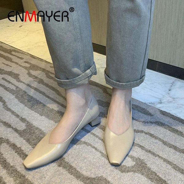 dress shoes enmayer basic square heel synthetic genuine leather pointed toe ladies 2021 pumps women casual wedding 34-39, Black
dress shoes enmayer basic square heel synthetic genuine leather pointed toe ladies 2021 pumps women casual wedding 34-39, Black