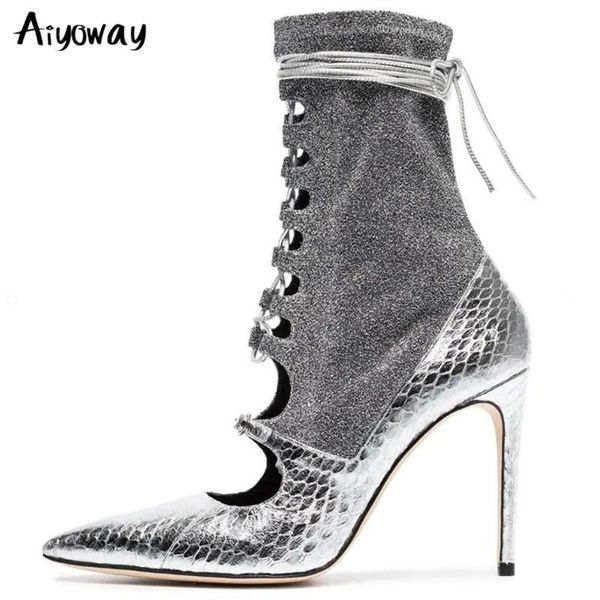 dress shoes aiyoway fashion cross strap women sandals gladiator lace up pointed toe high heels ankle cool boots silver, Black
dress shoes aiyoway fashion cross strap women sandals gladiator lace up pointed toe high heels ankle cool boots silver, Black