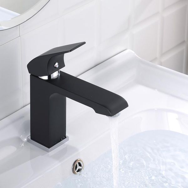 single handle bathroom basin faucets cold/ mixer sink tap black water kitchen faucet square
single handle bathroom basin faucets cold/ mixer sink tap black water kitchen faucet square