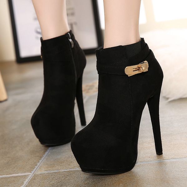 14cm adorable pink suede booties luxury women designer lace up high heel platform ankle boots come with box, Black
14cm adorable pink suede booties luxury women designer lace up high heel platform ankle boots come with box, Black