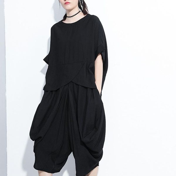 summer 2 pcs women set fashion chic irregular pullover tshirts stretch waist wide leg pants high street casual suit women's two piece, White
summer 2 pcs women set fashion chic irregular pullover tshirts stretch waist wide leg pants high street casual suit women's two piece, White