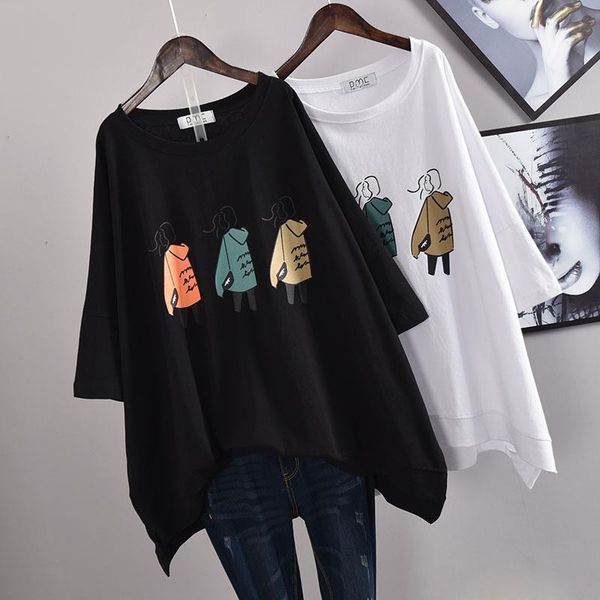 cartoon graphic t-shirt plus size 4xl big 150kg women's summer o neck short-sleeved large tshirt, White
cartoon graphic t-shirt plus size 4xl big 150kg women's summer o neck short-sleeved large tshirt, White