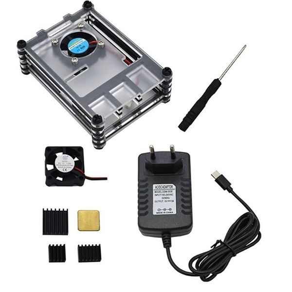 lapcooling pads 67ja acrylic case with fan for raspberry pi 4 model b 5v 3a psu type c on/off power switch 12.5x9.5x7.5cm
lapcooling pads 67ja acrylic case with fan for raspberry pi 4 model b 5v 3a psu type c on/off power switch 12.5x9.5x7.5cm