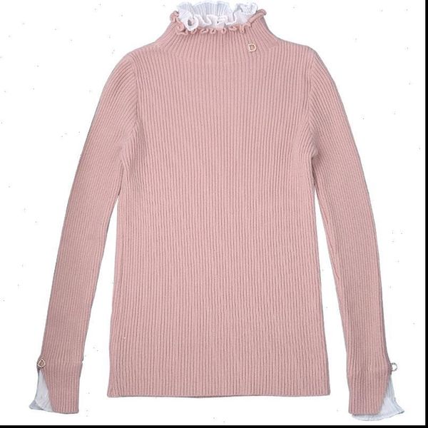women sweaters half high collar bottomed sweater nuns two piece lace lotus leaf fungus edge drop, White;black
women sweaters half high collar bottomed sweater nuns two piece lace lotus leaf fungus edge drop, White;black