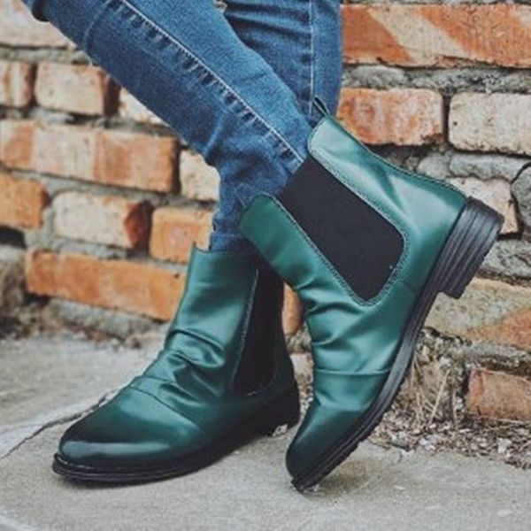 boots women's autumn and winter foreign trade style layer cowhide low-cut fashion, Black
boots women's autumn and winter foreign trade style layer cowhide low-cut fashion, Black