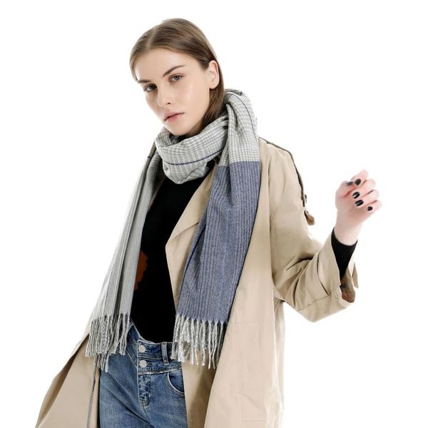 scarves imitation wool tassels scarlf women british style autumn winter warm wraps scarf fashion streetwear warmer outwear, Blue;gray
scarves imitation wool tassels scarlf women british style autumn winter warm wraps scarf fashion streetwear warmer outwear, Blue;gray