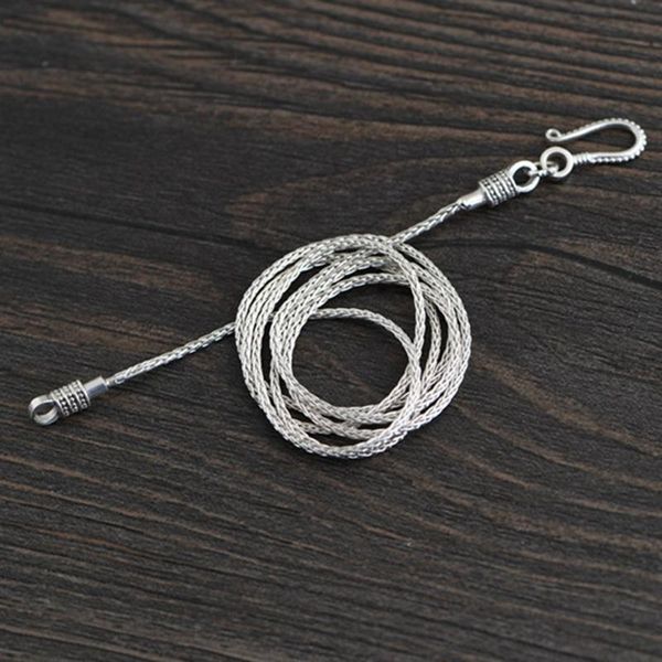 chains 925 sterling silver fashion braided horsewhip chain detachable men and women fit pendants thai necklace punk jewelry
chains 925 sterling silver fashion braided horsewhip chain detachable men and women fit pendants thai necklace punk jewelry