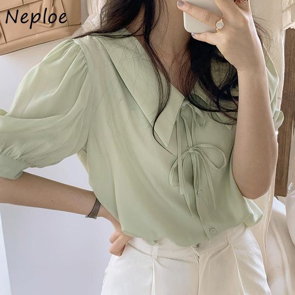 women's blouses & shirts neploe women blouse korean chic blusas turn down collar lace-up bow single breasted shirt summer puff sleeve e, White
women's blouses & shirts neploe women blouse korean chic blusas turn down collar lace-up bow single breasted shirt summer puff sleeve e, White