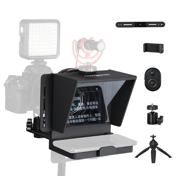 soonpho f1 mini mobile phone and camera teleprompter recording with remote control+boya mm1 microphone/2m light stand /triopod lighting & st
soonpho f1 mini mobile phone and camera teleprompter recording with remote control+boya mm1 microphone/2m light stand /triopod lighting & st