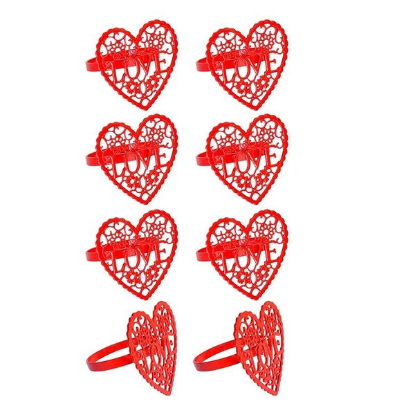 napkin rings 8 pcs valentine's day rings,red heart holder for holiday party wedding anniversary table decorations
napkin rings 8 pcs valentine's day rings,red heart holder for holiday party wedding anniversary table decorations