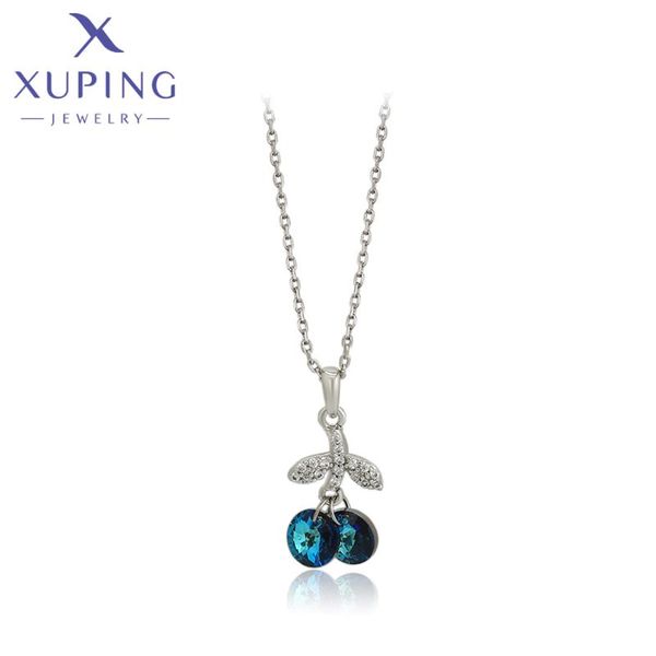 pendant necklaces xuping jewelry fashion crystals for women brithday gift a00552443, Silver
pendant necklaces xuping jewelry fashion crystals for women brithday gift a00552443, Silver