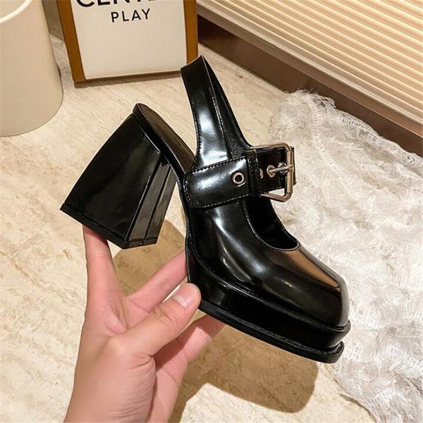 dress shoes women chunky heel platform mary janes petant leather pumps punk style square toe goth high heels y2k, Black
dress shoes women chunky heel platform mary janes petant leather pumps punk style square toe goth high heels y2k, Black